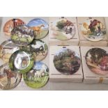 A collection of decorative wall plates to include Spode Noble Horse Collection x 8, together with