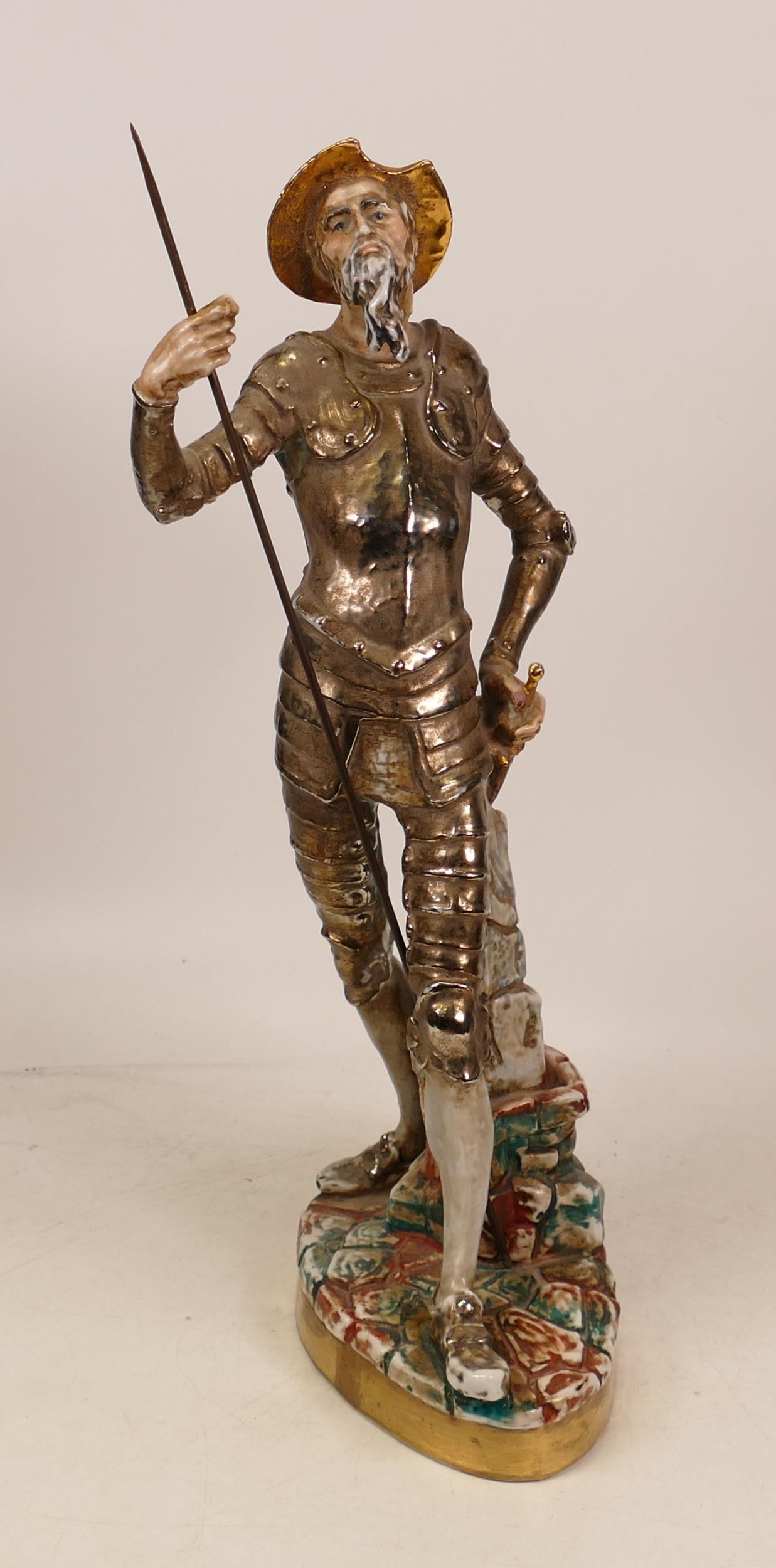 A Sureda Spanish Figure Ceramic Figure of Don Quixote. Height: 43cm