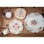 A mixed collection of ceramic items to include Aynsley Howard Sprays dish, Crown Davenport Crown