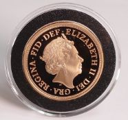 QEII £5 / 5 sovereign 22ct gold proof coin 2021 40g, original cost £7000. Limited edition of 550,