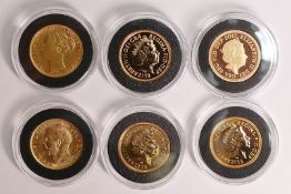 6 - Sovereigns - 200th Anniversary of the sovereign St George Piedfort set, gross weight 55.96g of