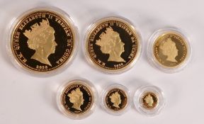 2020 pre decimal 50th anniversary definitive proof six coin 22ct gold set to £5. Total weight of 6
