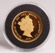 2019 Queen Victoria 200th Anniversary fine gold £20 sovereign with book, box, invoice & COA,
