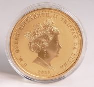 2020 Dunkirk 80th Anniversary 22ct Gold 5 oz coin (155.5g) £50 sovereign with book, box, invoice &