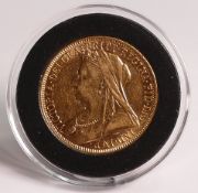 Queen Victoria DOUBLE sovereign (£2) 1893 22ct gold coin. Purchase cost £4500.