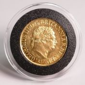 George III FULL sovereign gold coin 1817 gEF - nUNC. (purchase price from a specialist dealer (£