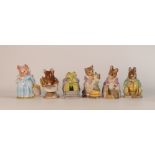 A collection of Beswick Beatrix Potter BP3 to include Hunca Munca Sweeping, Tabatha Twitcett, Mr