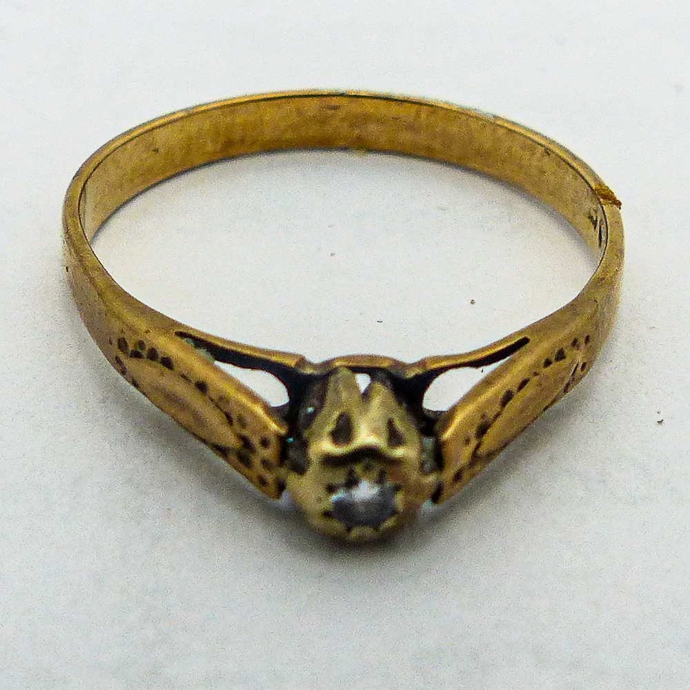 9ct diamond solitaire ring, size O, 1.7g. - Image 2 of 5