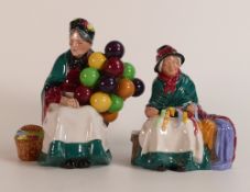 Royal Doulton Character Figure Silks And Ribbons HN2017 together with The Old Balloon Seller HN1315