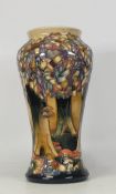 Moorcroft Nightwood vase. Dated 1997, height 26cm