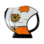 Lorna Bailey 'Beach' pattern Art Deco shaped Jug, H.17cm.