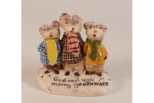 Kitty MacBride, prototype 'God Rest Ye Merry Gentlemice' studio model. Base marked Kitty MacBride - Image 1 of 3