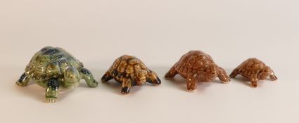 Four Wade models of Tortoise including two hollowbase examples and unusual colourways (4)
