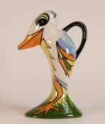Lorna Bailey handled bird jug. Old Ellgreave backstamp to base. Height: 23cm