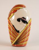An early Lorna Bailey Ellgreave Pottery large Art Deco style lady vase. Height 27.5cm