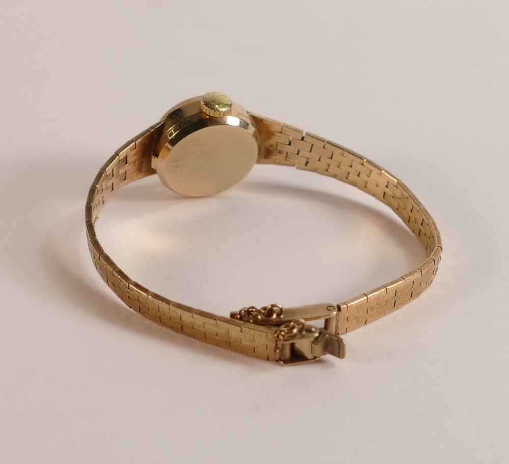 Ladies 9ct gold Rotary wristwatch with 9ct gold bracelet, 18.2g. - Image 2 of 3