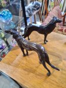Bronze statue of a pair of dog