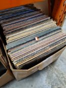 Four cartons of vinyl LPs, mainly mixed genres