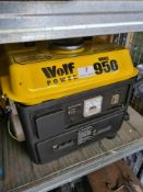 A Wolf power generator model 950 and an Arc Welder