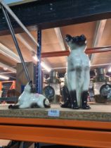 Two Beswick Siamese cats