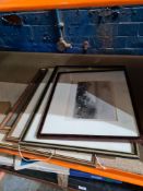 A quantity of old topographical prints and similar, mainly framed