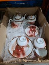 A quantity of Castle china tea ware having oriental design