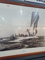 Beken of Cowes, a reproduction photograph 'Velsheda' taken in 1934 and one other Beken print of the