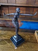 Deco bronze figure