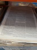 Illustrated London News, a box of page sheets relating to landscapes, approx 800 - 1,000