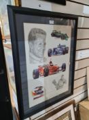 A quantity of Formula 1 related colour prints of Michael Schumacher and others