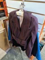 A vintage Vivienne Westwood Gold Label Asymmetrical linen jacket, size 10, and two others to include