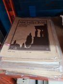 A small quantity of The Architecture magazines, from 1910/1920