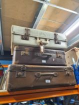 Set of vintage luggage