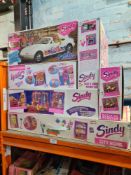 Sindy, a quantity of boxed items to include car, scooter and kitchen