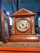 A selection of vintage mantle clocks