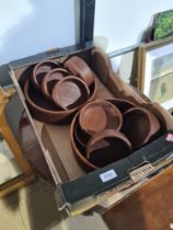 3 items of furniture and a tray of wooden bowls