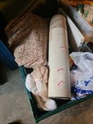 Five bags of assorted wool and two other boxes of similar related items