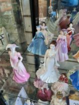 12 Small Coalport lady figurines, 1 with Certificate