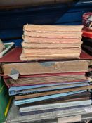 Various vinyl LPs mostly classical boxed sets and an old Car Stereo
