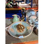 A selection of ceramics, some being oriental