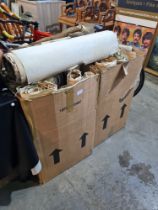 Two large boxes containing rolled Ordnance Survey maps, late 19th and early 20th century examples