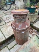 An old milk churn from United Dairies
