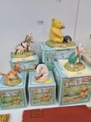 5 Royal Doulton, Winnie The Pooh figures to include limited edition Pooh began to eat, Tiger Loves T
