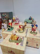 6 Royal Doulton Rupert Bear figures to include a limited edition of "Rupert, Bill and the Mysterious