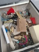 Box of modern costume jewellery incl. bangles, necklaces etc