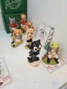 Six Royal Doulton Beswick Sporting characters all limited edition with certificates to include "Drib