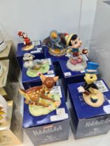 6 Royal Doulton Disney showcase figures including Dumbo and Pinochio all boxed