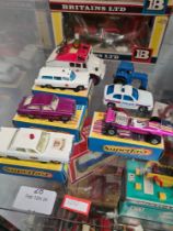 Vintage Matchbox Superfast 55, Police Car, 54 Ambulance and others (4 boxed)