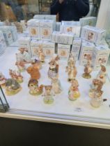 20 Royal Albert Beatrix Potter figures to include 2 examples of Benjamin Bunny eating Lettuce Leaf,