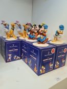 10 Royal Doulton Mickey Mouse collection figures to include Pluto, Donald Duck and Goofy